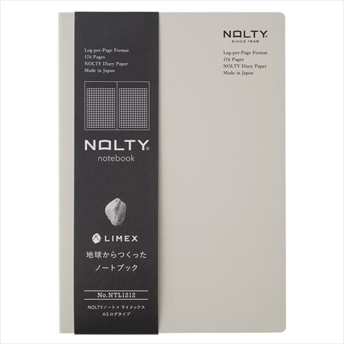 NOLTY Notebook (NTL1212) | A5 Grided | Lime White | Nolty (Japan)