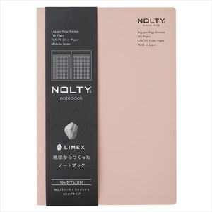 NOLTY Notebook (NTL1214) | A5 Grided | Sand Pink | Nolty (Japan)