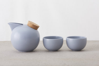 Porcelain Sphere Sake Set | Blue | Jozan (Japan)