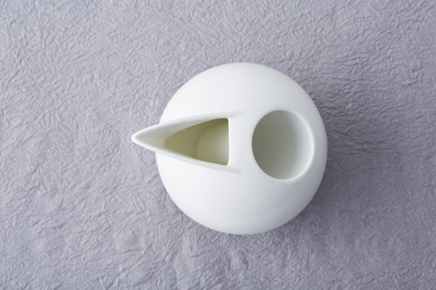 Porcelain Sphere Sake Set | Yukiiro (Snow) | Jozan (Japan)