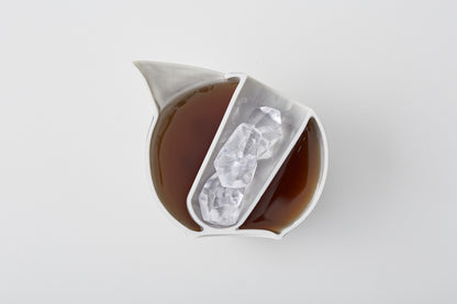 Porcelain Sphere Sake Set | Yukiiro (Snow) | Jozan (Japan)