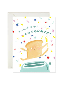 Toast Congrats Card | Karen Schipper (SC)