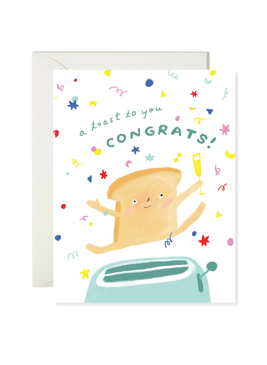 Toast Congrats Card | Karen Schipper (SC)