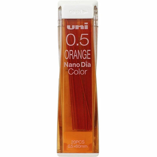 Nano Dia Mechanical Pencil Lead 0.5mm – Orange | Uni (Japan)