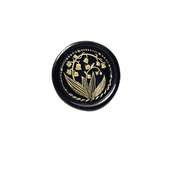 Suzuran Lily of the Valley Brass Wax Seal Stamp Head | WOODPEPE (Japan)