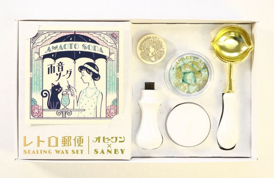 Amaoto Soda Wax Seal Stamp Set | SANBY x ob1toy (Japan)