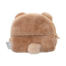 Load image into Gallery viewer, Furry Bear Zipper Pouch | Polka Polka (Japan)

