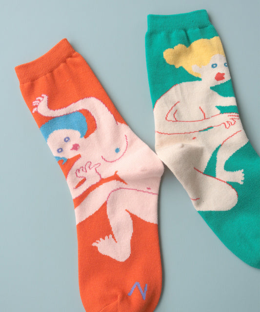 Naked Crew Sock Set | Kivisdou (Japan)