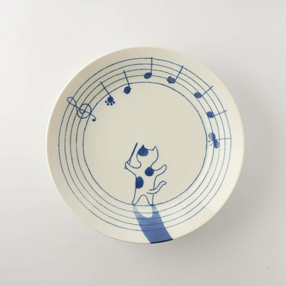 Maestro Cat Plate | Mino Ware (Japan)