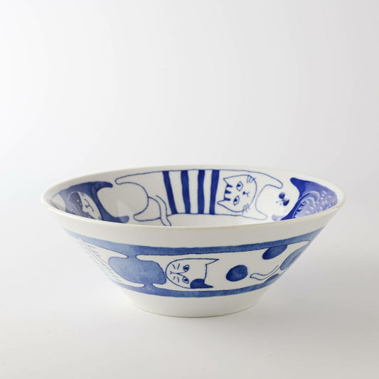 Stretchy Cats Donburi Bowl | Mino Ware (Japan)