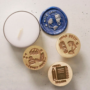 Notebook Wax Seal Stamp Set | SANBY x eric (Japan)