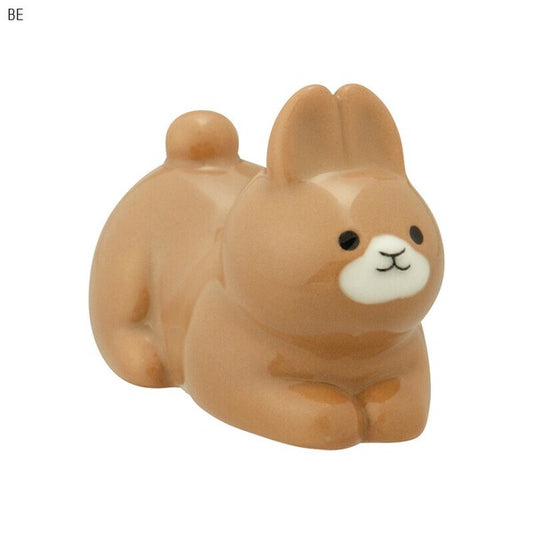 Brown Bunny Chopstick Rest | Decole(Japan)