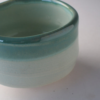 Ceramic Hitogama Hiwa Glass Matcha Bowl | Yamaki Hayashi (Japan)