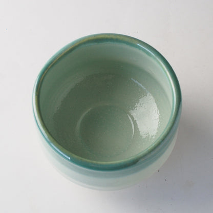Ceramic Hitogama Hiwa Glass Matcha Bowl | Yamaki Hayashi (Japan)