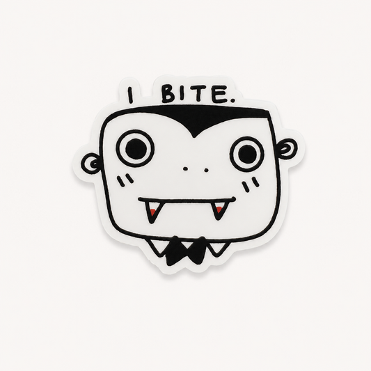 I Bite. Sticker | Janie Mata (TX)