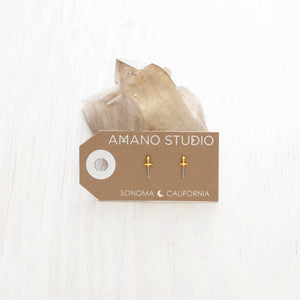 Tiny Dagger Stud Earrings | Amano Studio (CA)