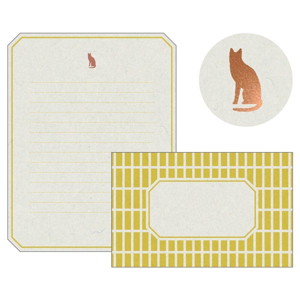 Cat Copper Foil Letter Set Le Lin Series| Matoka (Japan)