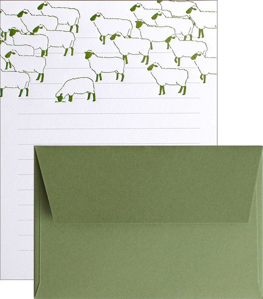 Sheep Letterpress Letter Set | Matoka (Japan)