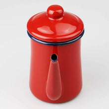 Load image into Gallery viewer, Enamel Coffee Pot | Red| Pearl Metal (Japan)
