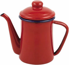 Load image into Gallery viewer, Enamel Coffee Pot | Red| Pearl Metal (Japan)

