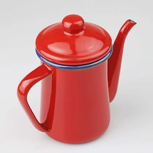 Load image into Gallery viewer, Enamel Coffee Pot | Red| Pearl Metal (Japan)
