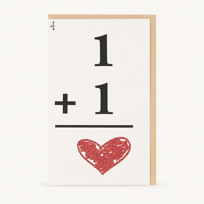 Flash Card Love Letterpress Card | a. favorite design (IL)