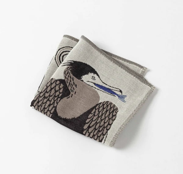 Cormorant Handkerchief Towel | MoritaMiW (Japan)