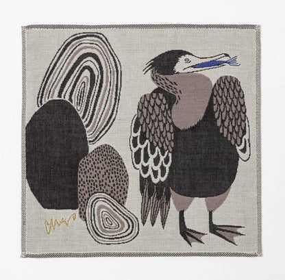 Cormorant Handkerchief Towel | MoritaMiW (Japan)
