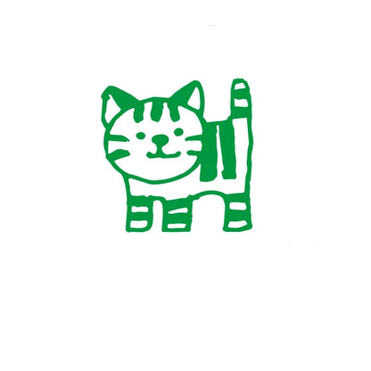 Ganaha Yoko Mini Stamp | Happy Cat | KODOMO NO KAO Co., Ltd.(Japan)
