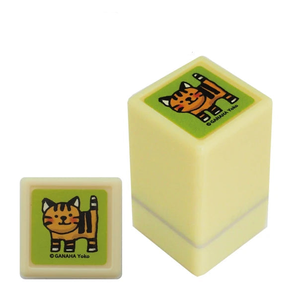 Ganaha Yoko Mini Stamp | Happy Cat | KODOMO NO KAO Co., Ltd.(Japan)