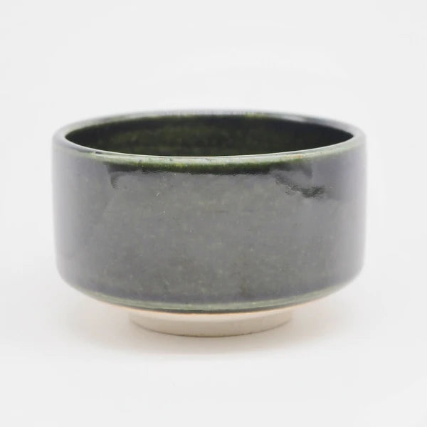 Ceramic Huege Matcha Bowl | Green | Chips (Japan)