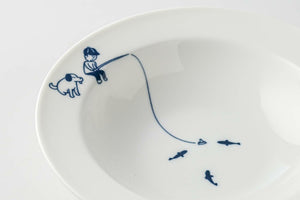 Underwater Tanken Fishing Rim Bowl | Yamani (Japan)