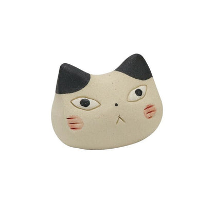 Mino Ware Cat Face Chopsticks Rest (Japan)