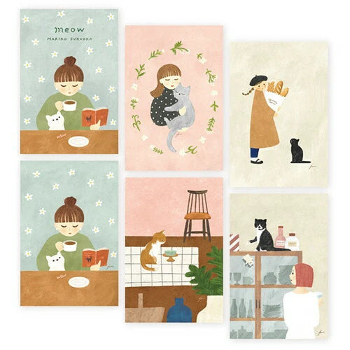 Everyday Moments Illustrated Postcard Set| Mariko Fukuoka x Hyogensha(Japan)