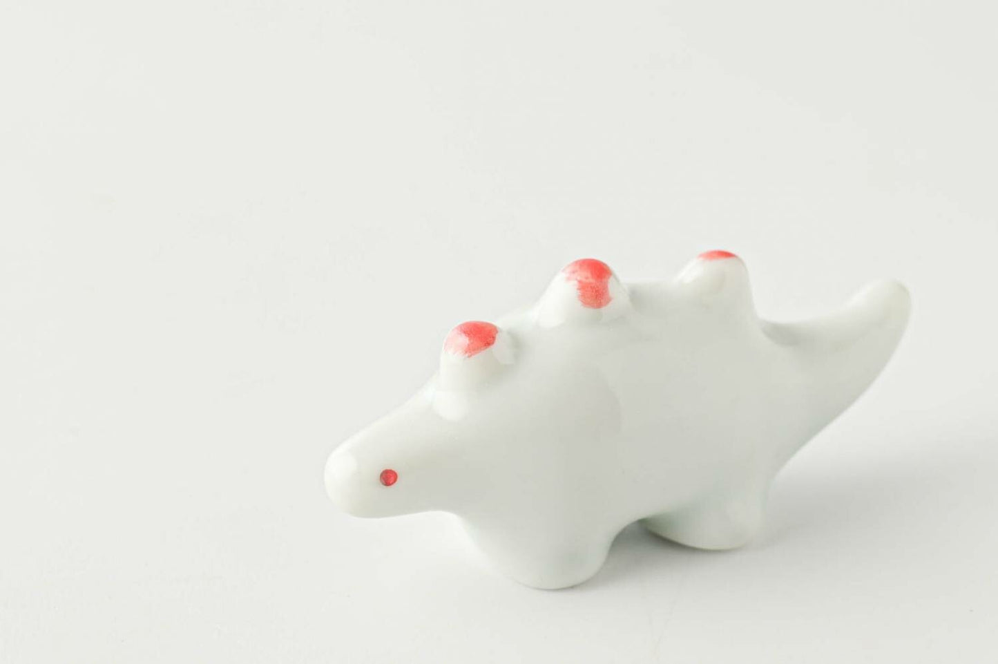 Edo Stegosaurus Dinosaur Porcelain Chopsticks Rest (Japan)