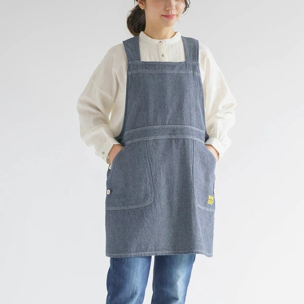 Denim Salopette Apron | Denim | Page One (Japan)