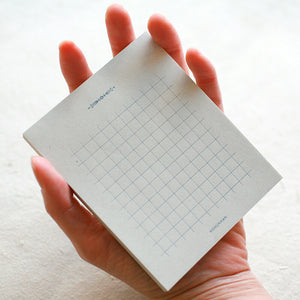 Retro Straw Paper Memo Pad | Navy 01 | retro pattern (japan)