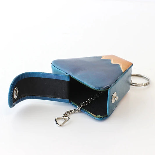 Leather Mt. Fuji Key Case (Japan)