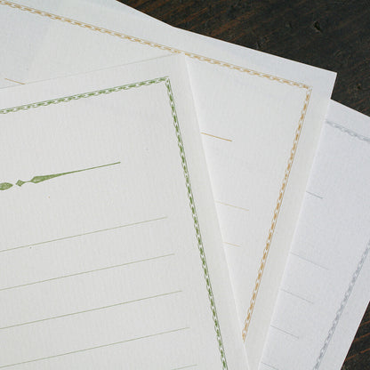 Antique Mini Stationery Paper | Green Tea | All Antique (Japan)