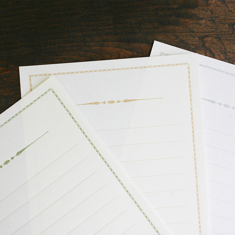 Antique Mini Stationery Paper | Green Tea | All Antique (Japan)