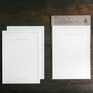 Antique Mini Stationery Paper | Silver | All Antique (Japan)