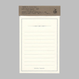 Antique Mini Stationery Paper | Silver | All Antique (Japan)