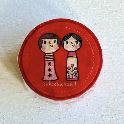 Cokechichan Washi Tape | Red | Squirrel (Japan)