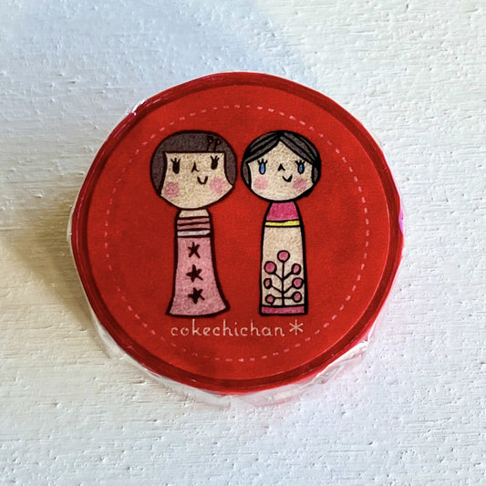Cokechichan Washi Tape | Red | Squirrel (Japan)