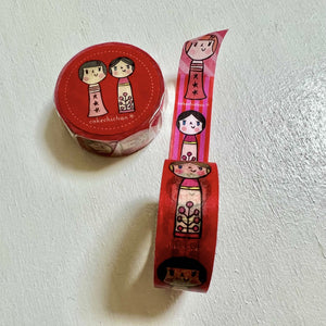 Cokechichan Washi Tape | Red | Squirrel (Japan)