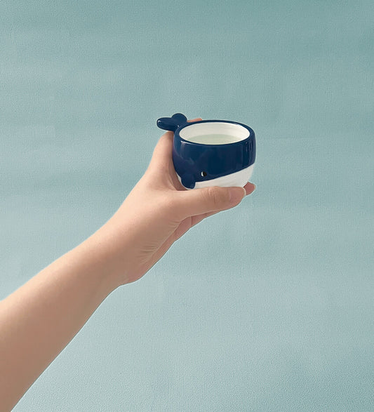 Ceramic Whale Sake Cup | Japan