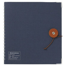 Load image into Gallery viewer, Tochigi Leather Closure String Tie Notebook | Navy | Kleid (Japan)
