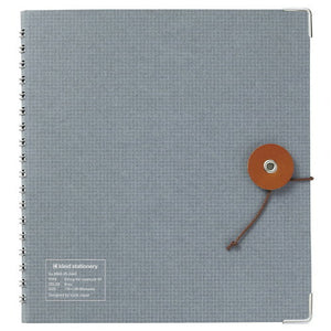 Tochigi Leather Closure String Tie Notebook | Grey | Kleid (Japan)