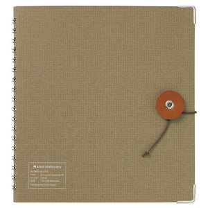 Tochigi Leather Closure String Tie Notebook | Camel | Kleid (Japan)