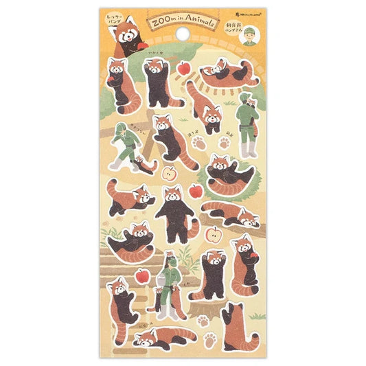 Red Panda and Keeper Sticker Sheet | NB Co. (Japan)